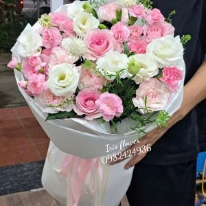 bó hoa hồng hàn quốc